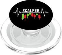 Scalper Heartbeat: línea de pulso para el comercio de criptomonedas PopSockets PopGrip para MagSafe