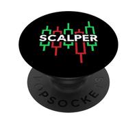Scalper para el Scalping rápido y los Comerciantes de los Amantes del Comercio Diario PopSockets PopGrip Adhesivo