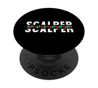 Scalper - para los Amantes del Comercio rápido o el Cuero cabelludo PopSockets PopGrip Adhesivo