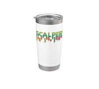 Scalper Scalping Entusiastas del comercio de criptomonedas Vaso térmico de acero inoxidable de doble pared