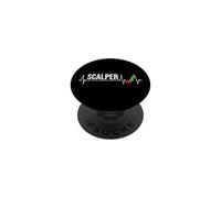 Scalper - Scalping Heartbeat EKG Pulse Line para Scalpers PopSockets PopGrip Adhesivo
