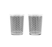 SCALPERS HOME | Vasos de Cristal Transparente | Juego de 2 Vasos de Sidra | Capacidad de 520 ml | Diseño con la Calavera de Scalpers | Fabricados en Cristal
