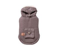 Scalpers Pets | Abrigo para Mascotas | Color Marrón | Talla 45 cm |Chaqueta Caliente y Suave | con Gorro y Forro Polar Razas Grandes