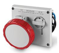 Scame omnia - Toma corriente empotrar ip67 serie 3 polos+neutro+t32a 380v