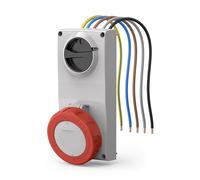 Scame Proxima toma de corriente con enclavamiento 3P+N+E 32A rojo - 407.3287