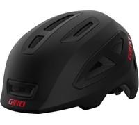 Giro Scamp II Cascos, Juventud Unisex, Matte Black/Red, S
