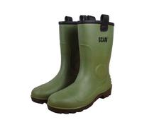 Scan Forro Polar Verde PVC Botas de Goma GB 8 Eur 42 SCAFWWELFL8