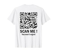 Scan Me You Won't Regret It Funny QR Trump Dance Code (atrás) Camiseta