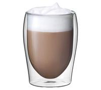 Scan Part 2790000076 - Juego de 2 vasos de capuchino térmicos de doble pared, color borosilicato