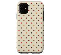 Scandi Boho Grid Pattern Tonos tierra neutros Carcasa para iPhone 11