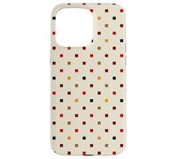 Scandi Boho Grid Pattern Tonos tierra neutros Carcasa para iPhone 15 Pro Max