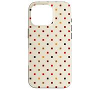 Scandi Boho Grid Pattern Tonos tierra neutros Carcasa para iPhone 16 Pro