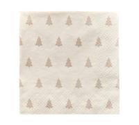 Scandi Essentials Servilletas Linen trees 33x33 cm 20 unidades arena