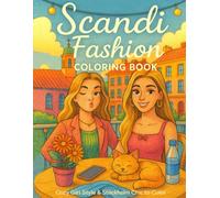 Scandi Fashion Coloring Book Cozy Girl Style & Stockholm Chic to Color: Minimalist Scandinavian Aesthetic Outfits, Self-Care Scenes & Fashion Illustrations for Teens and Young Women