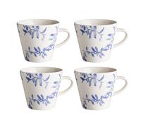 Scandi Living 4 Tazas Havspil 30 cl azul-blanco