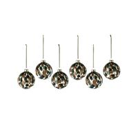 Scandi Living 6 Bolas de Navidad Clarity Ø8 cm Verde
