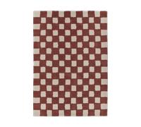 Scandi Living Alfombra Checker Play 170x240 cm Rust