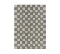 Scandi Living Alfombra Checker Play 170x240 cm Sage