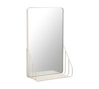 Scandi Living Espejo con estante Nod 30x50 cm Beige