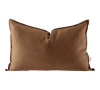 Scandi Living Funda de cojín de lino Calm 40x60 cm Almond Brown