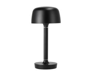 Scandi Living Lámpara de mesa portátil Halo 25.5 cm Black