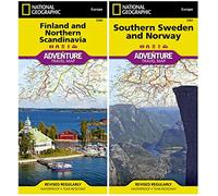 Scandinavia Adventure Travel Map Pack Norway Sweden Finland National Geographic