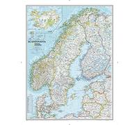 Scandinavia Classic, Tubed: Wall Maps Countries & Regions (National Geographic Reference Map)