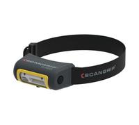 Scangrip 03.5606 Zona ATEX-Linterna Frontal LED COB Recargable EX-View, Negro Amarillo