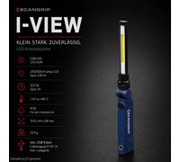 SCANGRIP LED Luz De Inspección COB Recargable 500 lm Spot Slim IP30 Azul