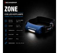 SCANGRIP Linterna Frontal Recargable 75-150 Lúmenes LED COB Azul
