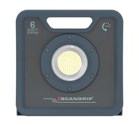 Scangrip Nova 6K C+R Foco LED de Trabajo Recargable | 6000 Lúmenes, Dual System con Cable y Batería, IP67 Resistente al Agua y Polvo