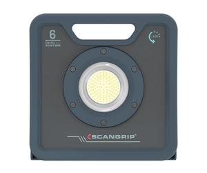 Scangrip Nova 6K C+R Foco LED de Trabajo Recargable | 6000 Lúmenes, Dual System con Cable y Batería, IP67 Resistente al Agua y Polvo