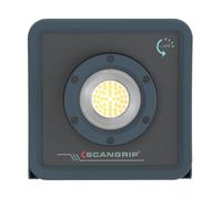 Scangrip Nova R Lámpara de Trabajo LED Recargable | 2000 Lúmenes, Mango Flexible, Imán Potente, Montaje en Trípode | IP65 Resistente al Agua y Polvo, USB-C, Compacta y Portátil