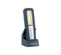 Scangrip Uniform Lámpara de Trabajo LED Recargable | 500 Lúmenes, con Base de Carga, Imán, Gancho y Clip | IP65 Resistente al Agua y Polvo, Cabezal Inclinable, USB-C, Portátil y Ergonómica