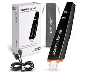 Scanmarker Air Lápiz Escáner- Lector y Destacador OCR Digital - Inalámbrico (Mac Win iOS Android) (Negro)