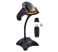 Ewent EW3430 - Lector de Código de Barras Inalámbrico - Admite 200 Lecturas Manuales y Automáticas por Segundo - Función Manos Libres - Fácil de Instalar - Diseño de Gran Resistencia - Color Negro