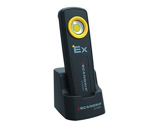 Scanprip 03.5600 Scangrip uni-ball EX Explosion Protegidas batería de mano de trabajo Lámpara con base de carga, Negro