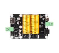 SCap Supercapacitor UPS Module 5V Output, 5V-24V Input Backup Power Board, Dual Supercapacitors, Type-C/DC/Screw Terminal Input, USB-A/Screw/Header Output, 15-110s Hold-Up, Protections, Status Leds