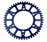 SCAR Corona Aluminio Antibarro Compatible con YAMAHA YZ YZF YZX YZFX WRF 125 250 450 99-23 - 50 dientes