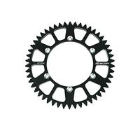 SCAR - Corona de aluminio de aluminio antibarro compatible con KTM 65 SX HUSQVARNA TC 65 GASGAS MC 65 25-26 - Negro - 48 dientes