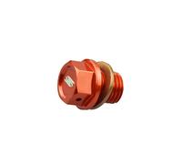 SCAR Tapón Vaciado compatible con KTM SX SXF EXC EXC TPI EXCF 50 65 85 125 150 250 300 350 450 500 HUSQVARNA TC TE TEi TX FE FC FX FS GASGAS MC MCF EC ECF EX EXF 00-23 - Naranja