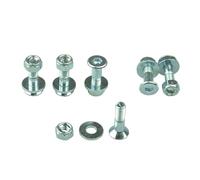 SCAR Kit de tornillo y tuerca corona compatible con YAMAHA YZ YZF WRF HONDA CR CRF KAWASAKI KX KXF SUZUKI RM RMZ