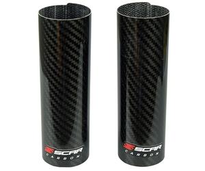SCAR Protectores Superior de Horquilla Carbono Compatible con KTM Yamaha Beta Husqvarna Honda GASGAS Kawasaki Suzuki SHERCO 125 250 300 450 500