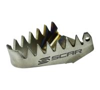 SCAR Puntera Freno Tarsero Titanio Compatible con KTM SX SXF EXCF EXC TPI XC XCF XCW XCFW 85 125 150 250 300 350 450 500 HUSQ TC FC FS TX TE FE FX 501 GASGAS MC MCF EC ECF EX EXF 16-26