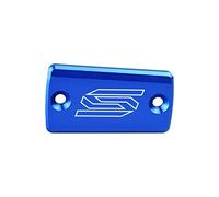 SCAR Tapa Bomba Freno Delantero Aluminio Compatible con HUSQVARNA TX TE FE FX 125 150 250 300 350 450 501 18-21 - Azul