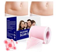 Scar Tape - Medical Grade Silicone Gel Breathable Strips | Keloid Removal Tape for Post- Recovery, C-Section & Tummy Tuck Flattening Sheets for Women and Men