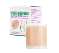 Scar Tape, Silicona Scar Sheets, Impermeable Transpirable Parches con 1,5 x 59 pulgadas Roll, Reusable Care Tool for C-Section, Keloid, Stretch Marks, Tummy Tuck, Wound Healing Use