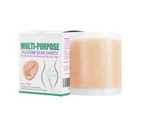 Scar Tape - Silicone Roll for Reducing C-Section, Keloid, and Stretch Marks with for Wound and Tummy Tuck Recovery | Breathable, Waterproof Adhesive Strip for Post- Skin Care Scar