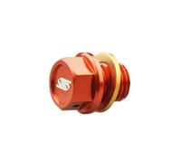 SCAR Tapón Vaciado compatible con KTM SX SXF EXC EXC TPI EXCF 50 65 85 125 150 250 300 350 450 500 HUSQVARNA TC TE TEi TX FE FC FX FS GASGAS MC MCF EC ECF EX EXF 00-23 - Naranja