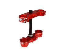 SCAR Tijas Compatible con HONDA CR 125 250 CR125 CR250 - Offset 22mm - Rojo